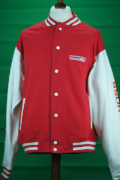 College Jacket 378 cui Red White